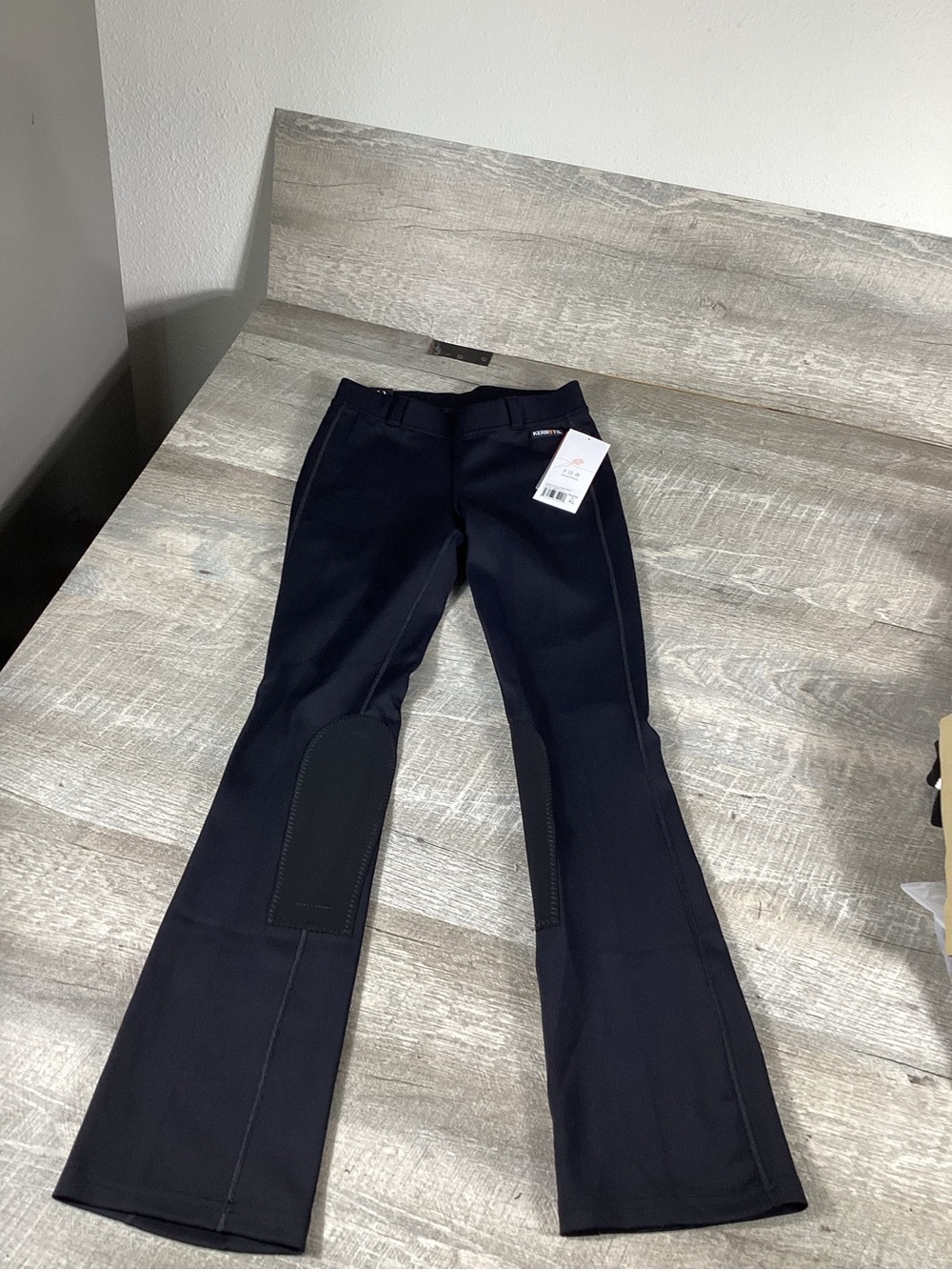Kerrits Kids Coolcore Knee bootcut Patch Riding Pants XL NWT Black